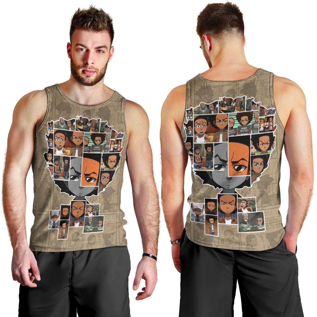 Huey Freeman Men Tank Top African American - Wonder Print Shop
