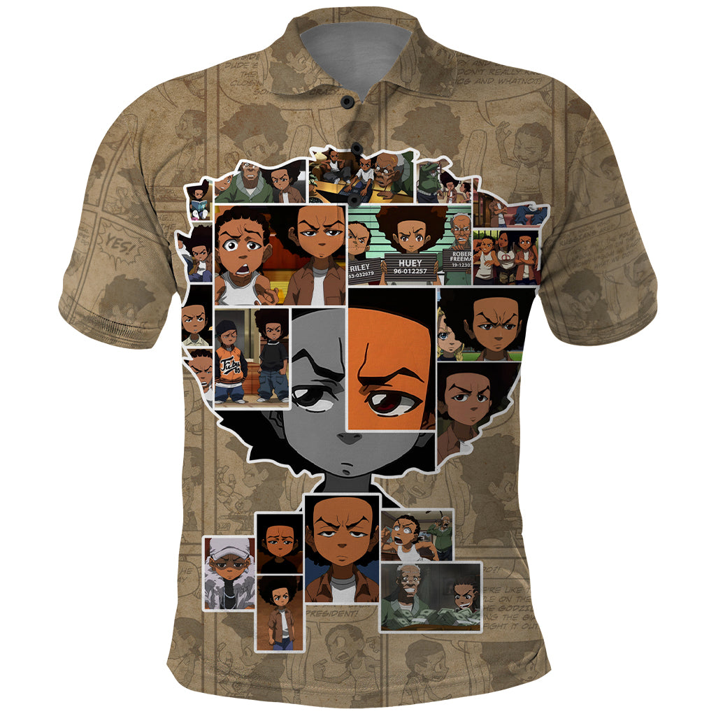 Huey Freeman Polo Shirt African American - Wonder Print Shop