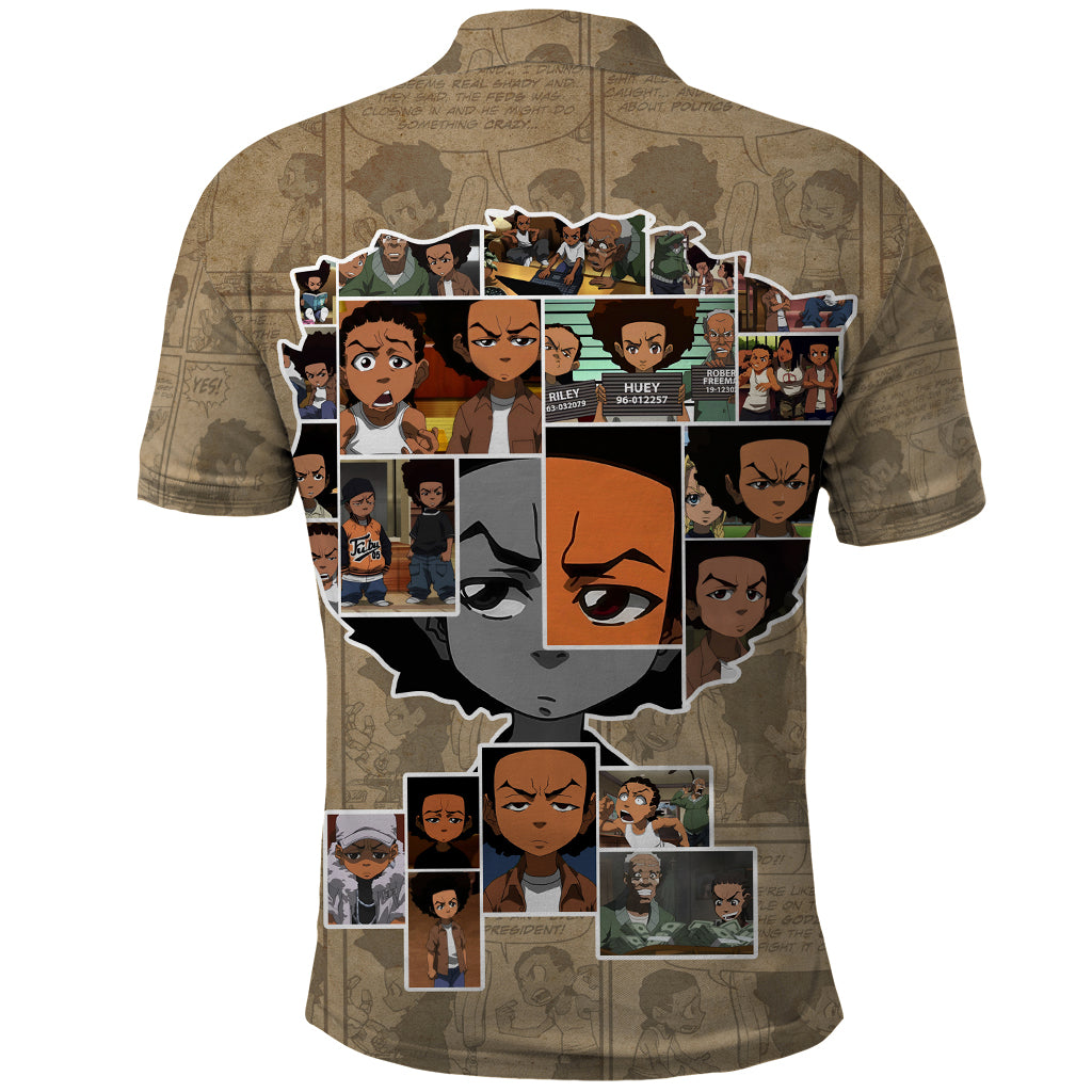 Huey Freeman Polo Shirt African American - Wonder Print Shop
