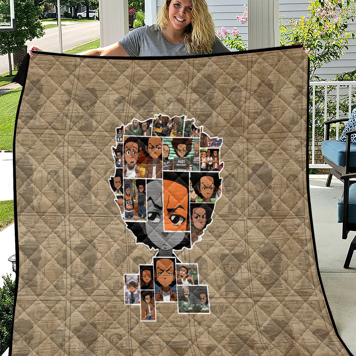 Huey Freeman Quilt African American - Wonder Print Shop