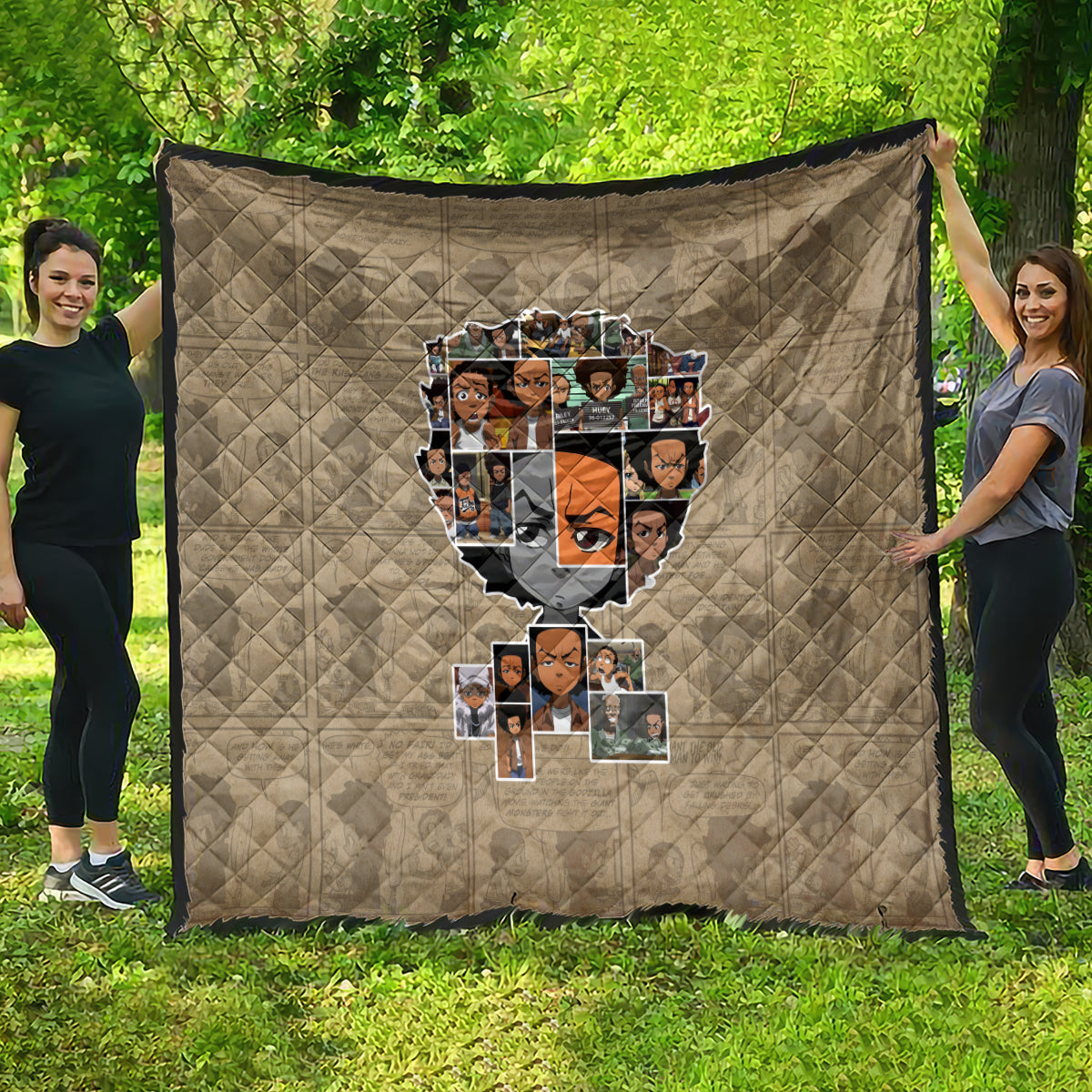 Huey Freeman Quilt African American - Wonder Print Shop