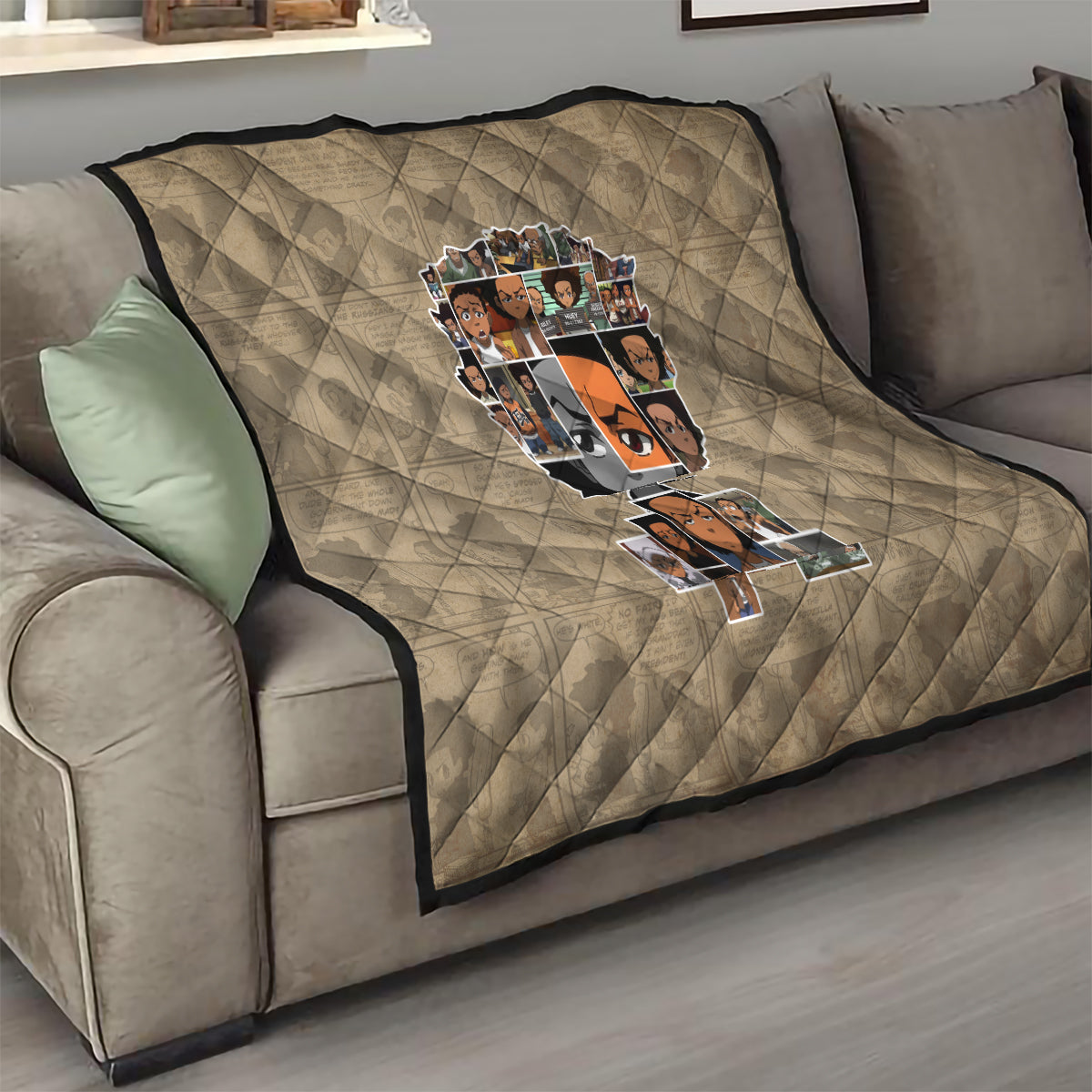 Huey Freeman Quilt African American - Wonder Print Shop