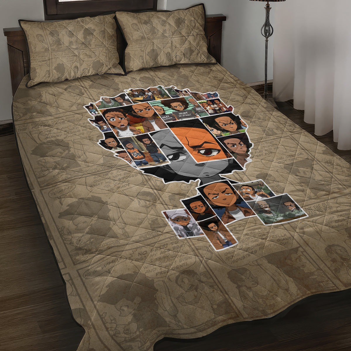 Huey Freeman Quilt Bed Set African American - Wonder Print Shop