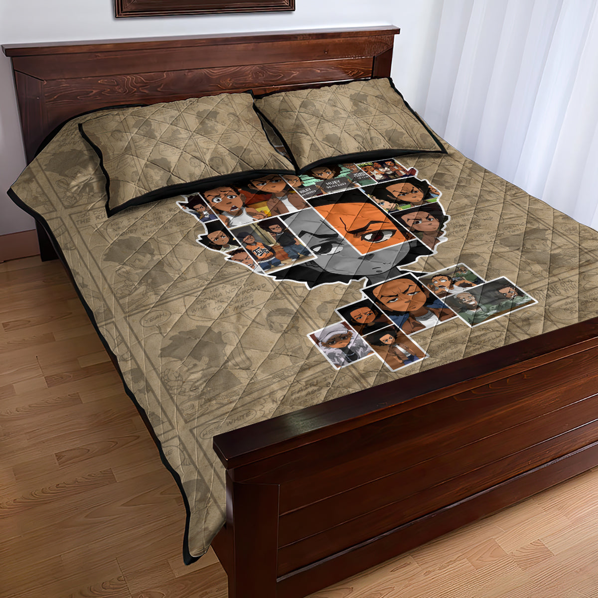 Huey Freeman Quilt Bed Set African American - Wonder Print Shop