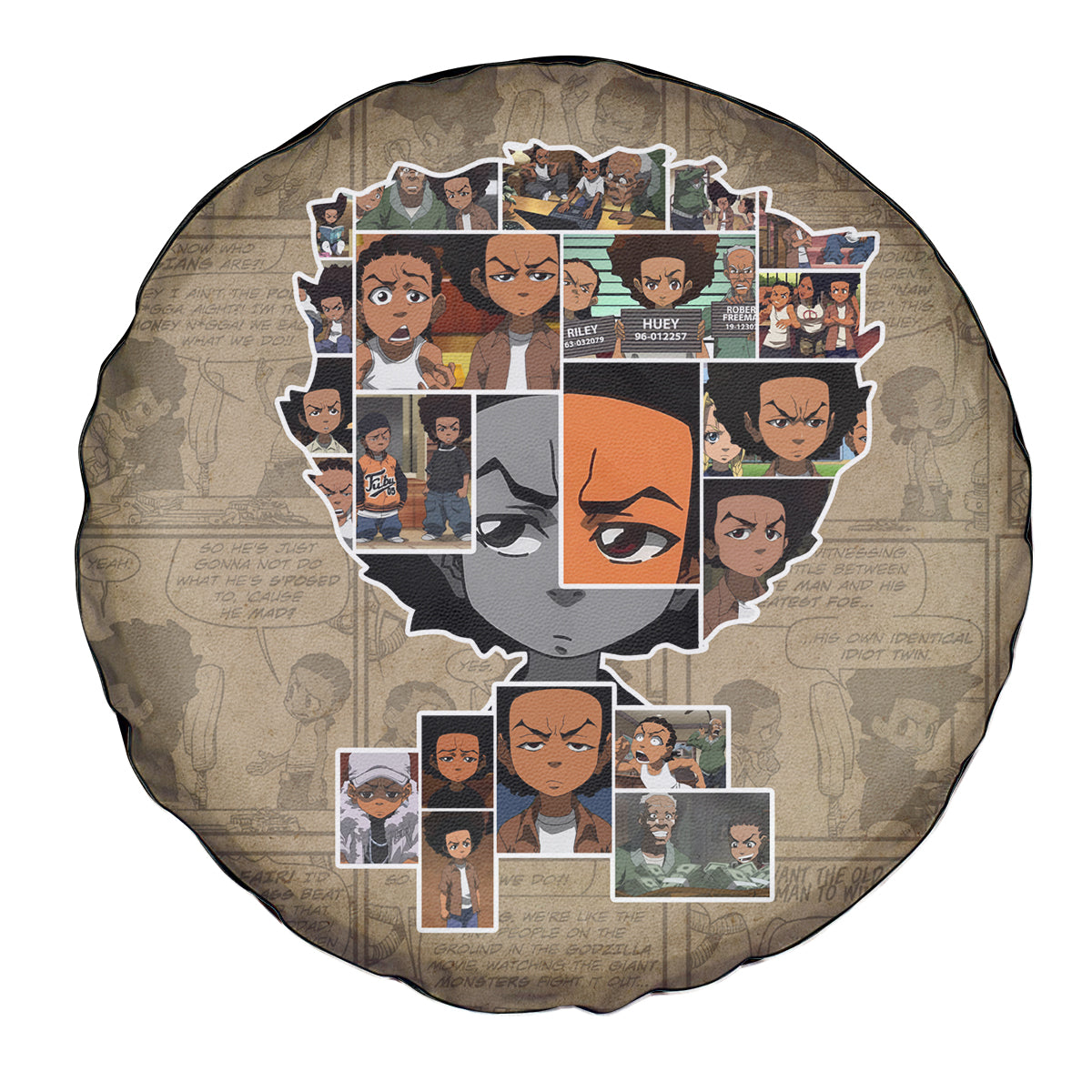 Huey Freeman Spare Tire Cover African American - Wonder Print Shop