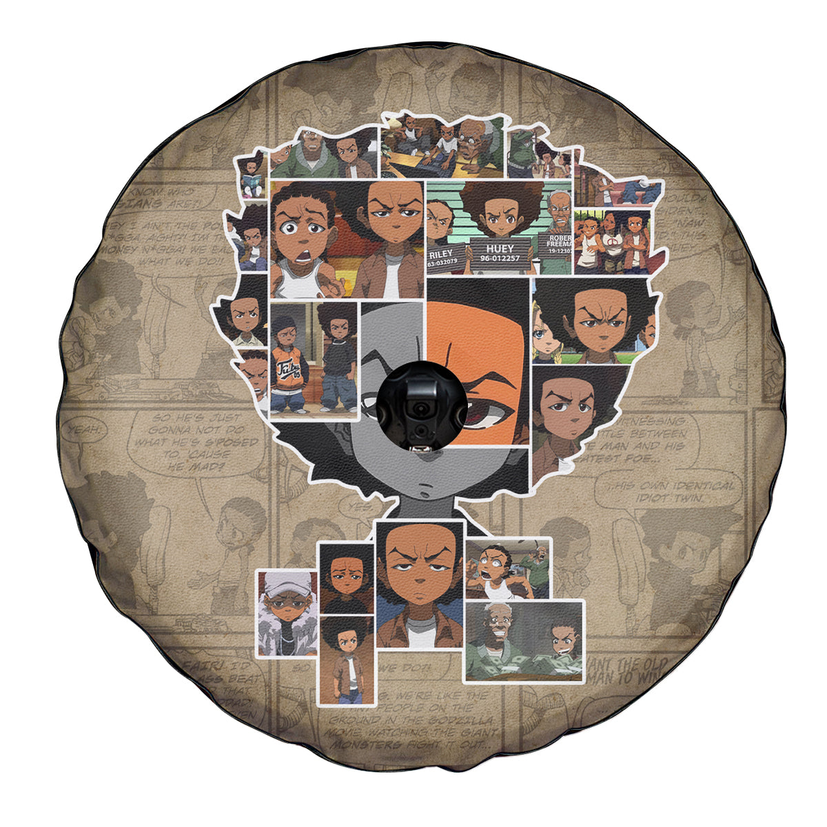 Huey Freeman Spare Tire Cover African American - Wonder Print Shop