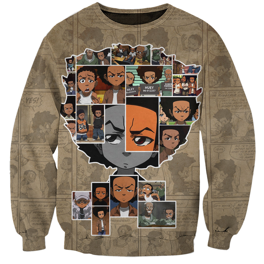 Huey Freeman Sweatshirt African American - Wonder Print Shop