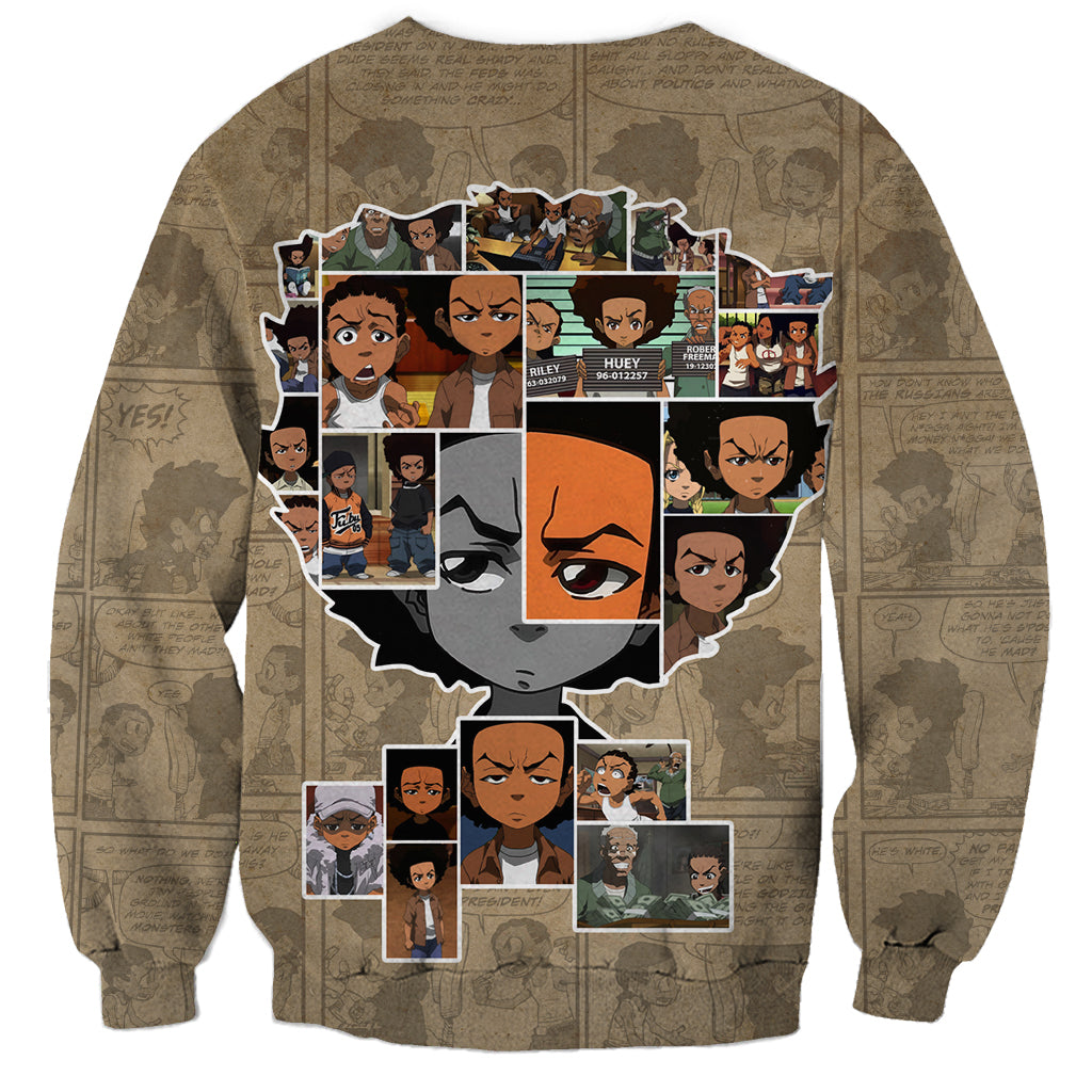 Huey Freeman Sweatshirt African American - Wonder Print Shop
