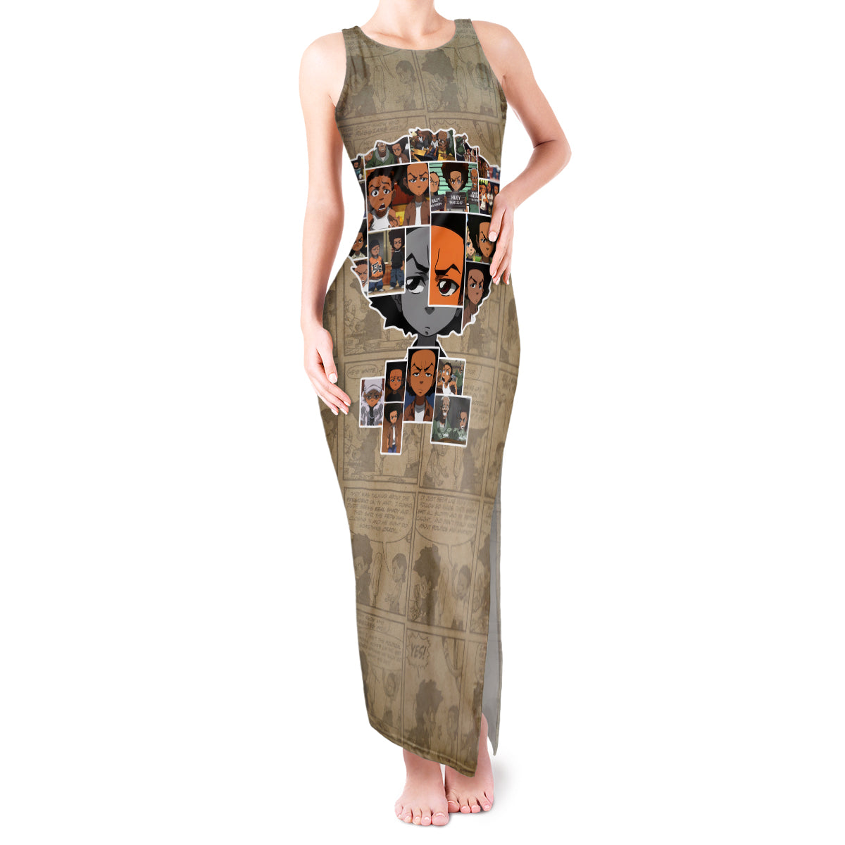Huey Freeman Tank Maxi Dress African American - Wonder Print Shop