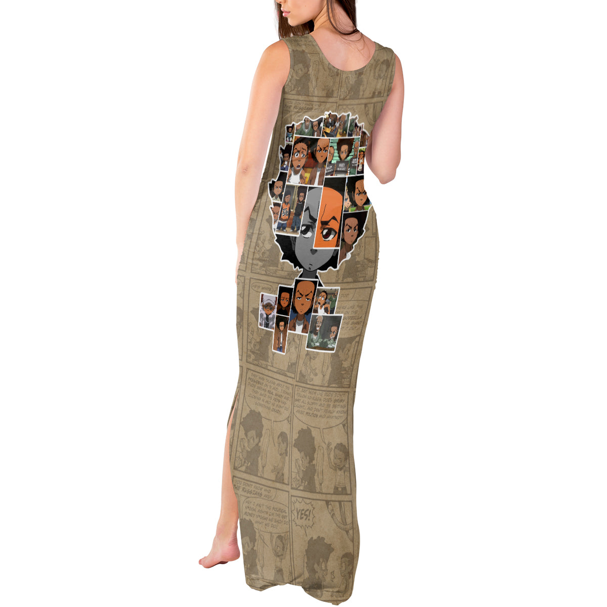 Huey Freeman Tank Maxi Dress African American - Wonder Print Shop