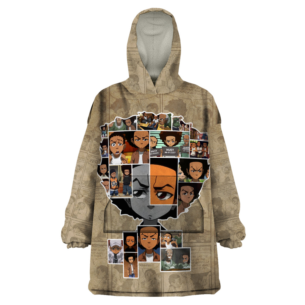 Huey Freeman Wearable Blanket Hoodie African American - Wonder Print Shop