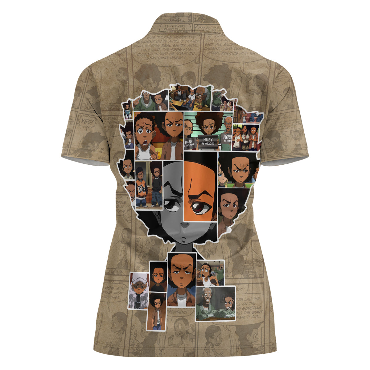 Huey Freeman Women Polo Shirt African American - Wonder Print Shop