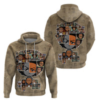 Huey Freeman Zip Hoodie African American - Wonder Print Shop