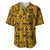 Culture Adinkra Baseball Jersey West African Yellow Art - Wonder Print Shop