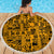 Culture Adinkra Beach Blanket West African Yellow Art