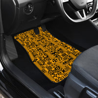 Culture Adinkra Car Mats West African Yellow Art - Wonder Print Shop