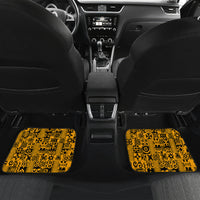 Culture Adinkra Car Mats West African Yellow Art - Wonder Print Shop