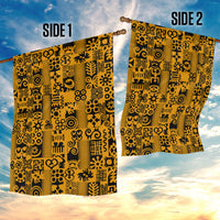 Culture Adinkra Garden Flag West African Yellow Art - Wonder Print Shop