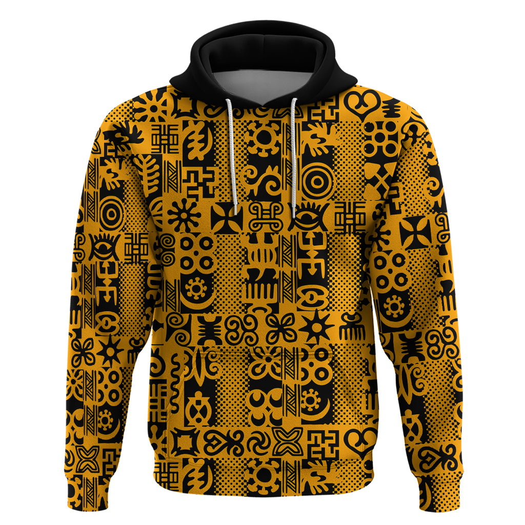 Culture Adinkra Hoodie West African Yellow Art - Wonder Print Shop