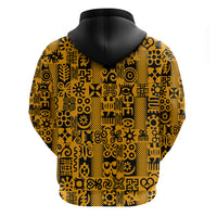 Culture Adinkra Hoodie West African Yellow Art - Wonder Print Shop