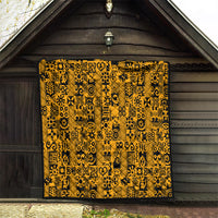 Culture Adinkra Quilt West African Yellow Art - Wonder Print Shop