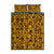 Culture Adinkra Quilt Bed Set West African Yellow Art - Wonder Print Shop