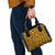 Culture Adinkra Shoulder Handbag West African Yellow Art