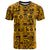 Culture Adinkra T Shirt West African Yellow Art - Wonder Print Shop