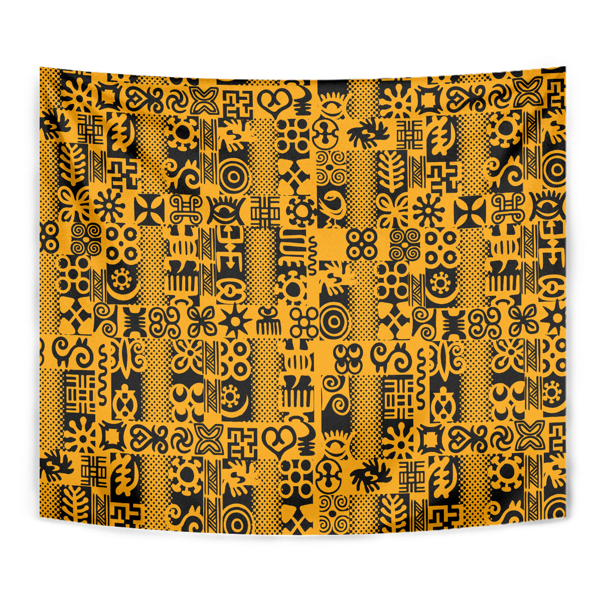 Culture Adinkra Tapestry West African Yellow Art - Wonder Print Shop