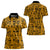 Culture Adinkra Women Polo Shirt West African Yellow Art - Wonder Print Shop