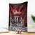 Blood Flows to Valhalla Blanket Viking Longship Nordic Knotwork - Dark Mythology