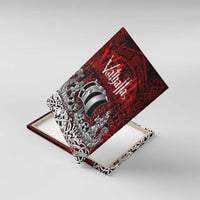Blood Flows to Valhalla Canvas Wall Art Viking Longship Nordic Knotwork - Dark Mythology