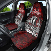 Blood Flows to Valhalla Car Seat Cover Viking Longship Nordic Knotwork - Dark Mythology