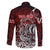 Blood Flows to Valhalla Family Matching Long Sleeve Bodycon Dress and Hawaiian Shirt Viking Longship Nordic Knotwork - Dark Mythology