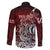 Blood Flows to Valhalla Family Matching Off The Shoulder Long Sleeve Dress and Hawaiian Shirt Viking Longship Nordic Knotwork - Dark Mythology