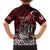 Blood Flows to Valhalla Family Matching Off Shoulder Maxi Dress and Hawaiian Shirt Viking Longship Nordic Knotwork - Dark Mythology