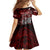 Blood Flows to Valhalla Family Matching Summer Maxi Dress and Hawaiian Shirt Viking Longship Nordic Knotwork - Dark Mythology