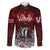 Blood Flows to Valhalla Family Matching Summer Maxi Dress and Hawaiian Shirt Viking Longship Nordic Knotwork - Dark Mythology