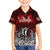 Blood Flows to Valhalla Family Matching Summer Maxi Dress and Hawaiian Shirt Viking Longship Nordic Knotwork - Dark Mythology