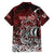 Blood Flows to Valhalla Hawaiian Shirt Viking Longship Nordic Knotwork - Dark Mythology