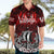 Blood Flows to Valhalla Hawaiian Shirt Viking Longship Nordic Knotwork - Dark Mythology