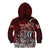 Blood Flows to Valhalla Kid Hoodie Viking Longship Nordic Knotwork - Dark Mythology