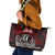 Blood Flows to Valhalla Leather Tote Bag Viking Longship Nordic Knotwork - Dark Mythology