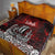 Blood Flows to Valhalla Quilt Viking Longship Nordic Knotwork - Dark Mythology