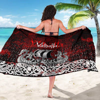 Blood Flows to Valhalla Sarong Viking Longship Nordic Knotwork - Dark Mythology