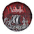 Blood Flows to Valhalla Spare Tire Cover Viking Longship Nordic Knotwork - Dark Mythology