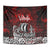Blood Flows to Valhalla Tapestry Viking Longship Nordic Knotwork - Dark Mythology