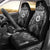 Scandinavian Viking Car Seat Cover Norse Warrior Sigil - Helmet and Battle Axes