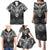 Scandinavian Viking Family Matching Puletasi and Hawaiian Shirt Norse Warrior Sigil - Helmet and Battle Axes
