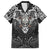 Scandinavian Viking Family Matching Tank Maxi Dress and Hawaiian Shirt Norse Warrior Sigil - Helmet and Battle Axes